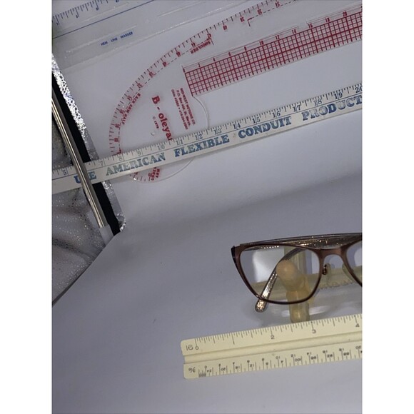 ÁLE BY ALESSANDRA ACETATE Rose Gold Copper EYEGLASSES Full Frame Glitter main image 9